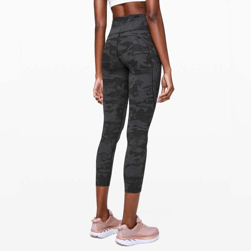 Lululemon Fast and Free Tight II 25" *Nulux Incognito Camo Multi Grey - Size 2
